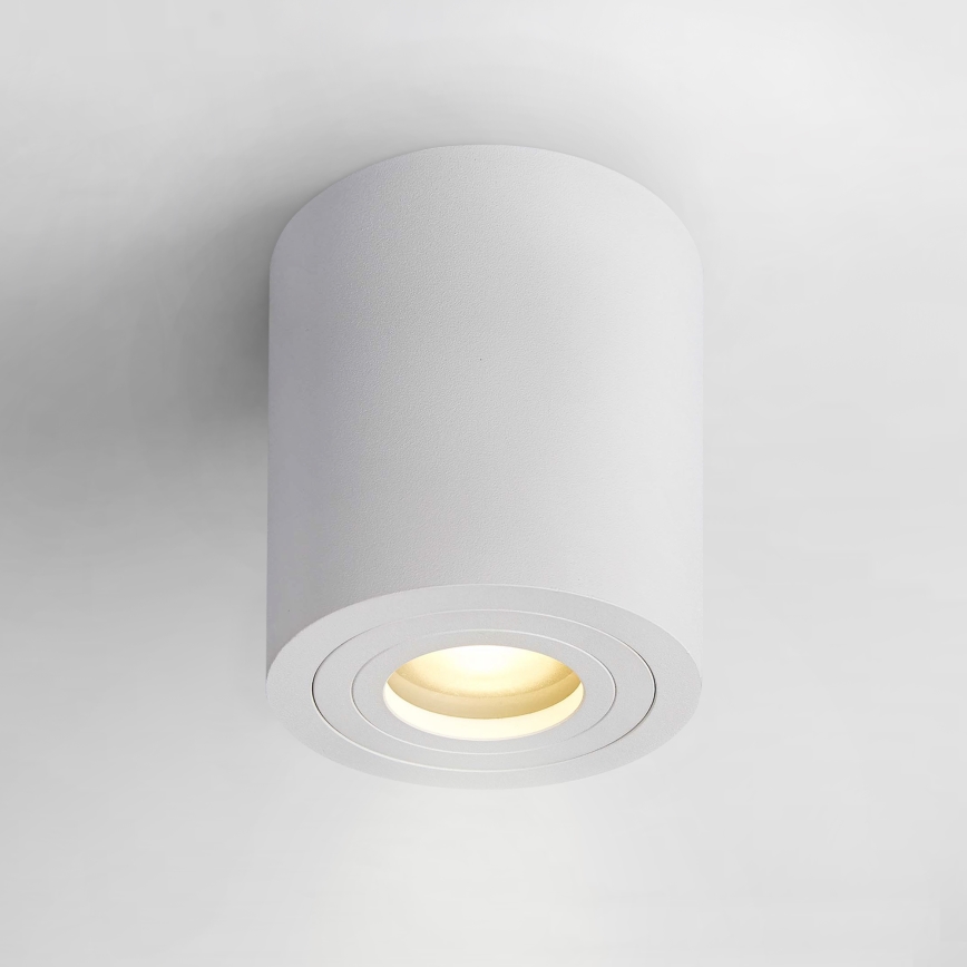 Zuma Line - LED RGBW, ściemnialna łazienkowa oprawa punktowa 1x GU10/4,8W/230V IP44, biała + pilot zdalnego sterowania