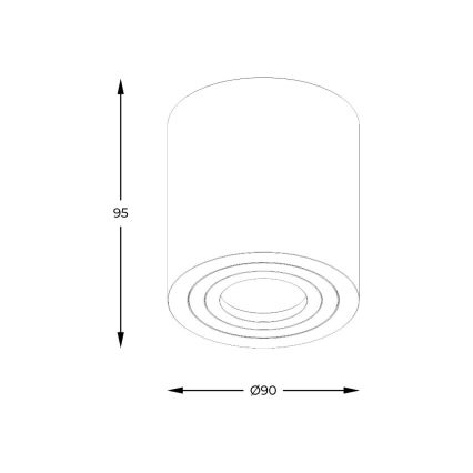 Zuma Line - LED RGBW, ściemnialna łazienkowa oprawa punktowa 1x GU10/6W/230V IP44, biała + pilot zdalnego sterowania