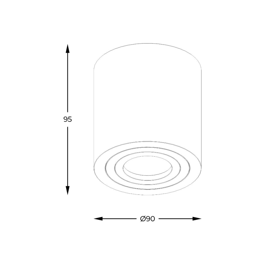 Zuma Line - LED RGBW, ściemnialna łazienkowa oprawa punktowa 1x GU10/6W/230V IP44, biała + pilot zdalnego sterowania