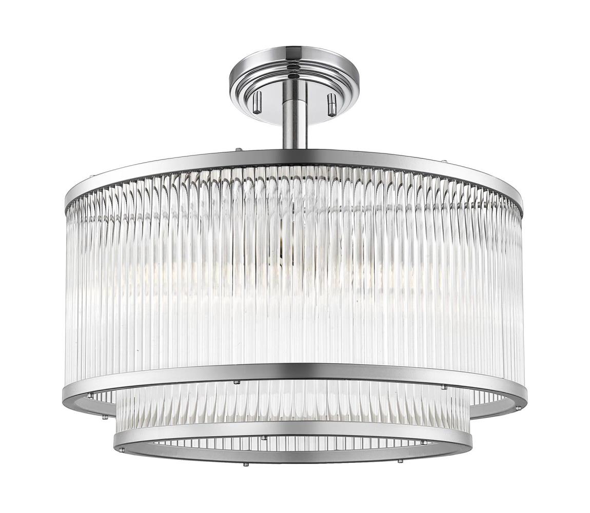 Zuma Line C0528-05H-F4AC - Żyrandol na drążku SERGIO 5xE14/60W/230V chrom