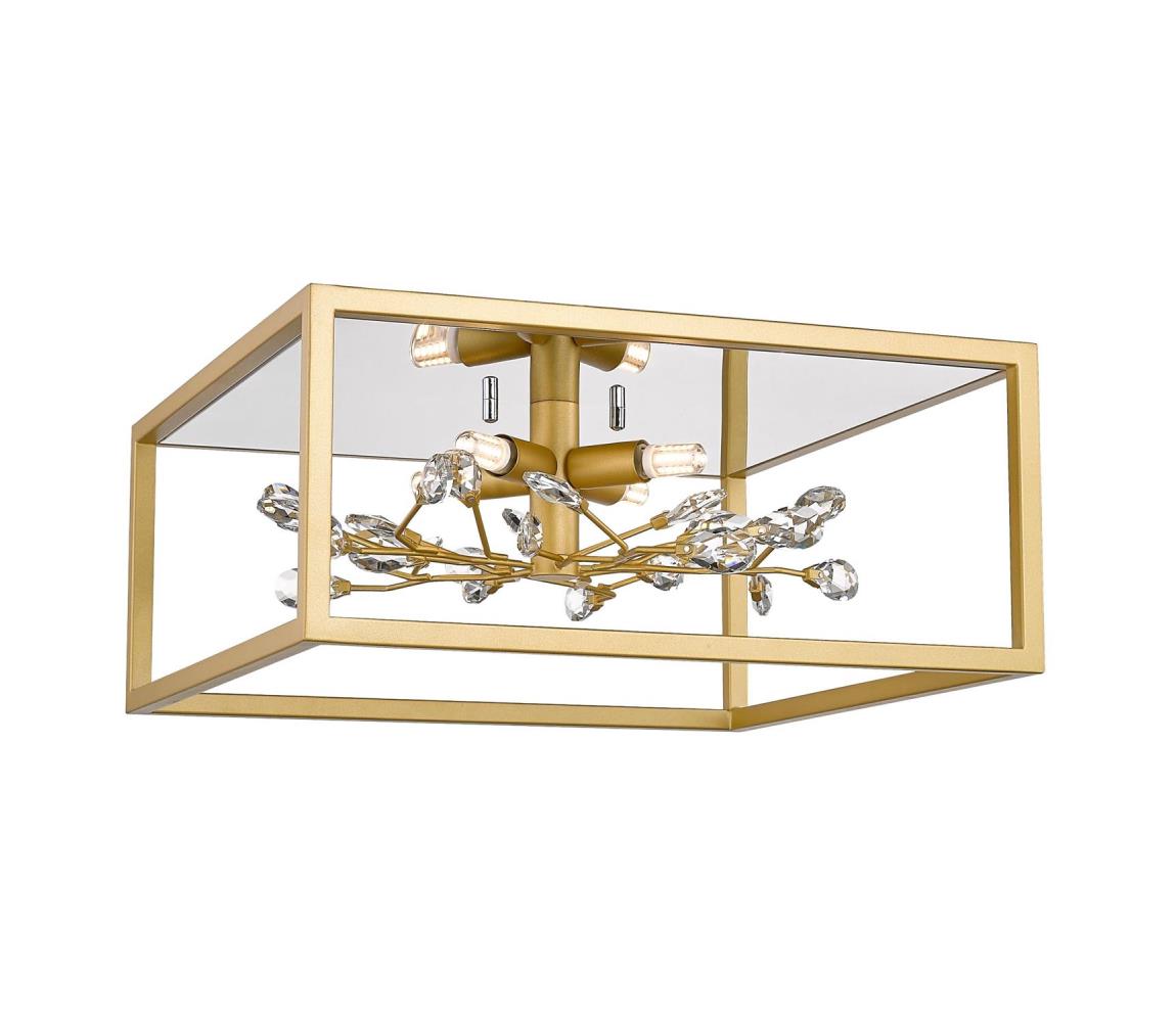 Zuma Line C0578-04A-B5V7 - Plafon SPRING 4xG9/33W/230V złoty