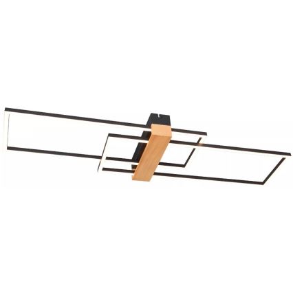 Zuma Line - LED Plafon LED/39W/230V 3000K czarny/sosna