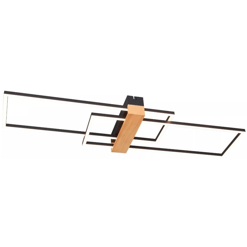 Zuma Line - LED Plafon LED/39W/230V 3000K czarny/sosna