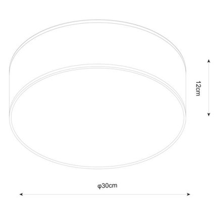 Zuma Line - Plafon 2×E14/40W/230V czarny