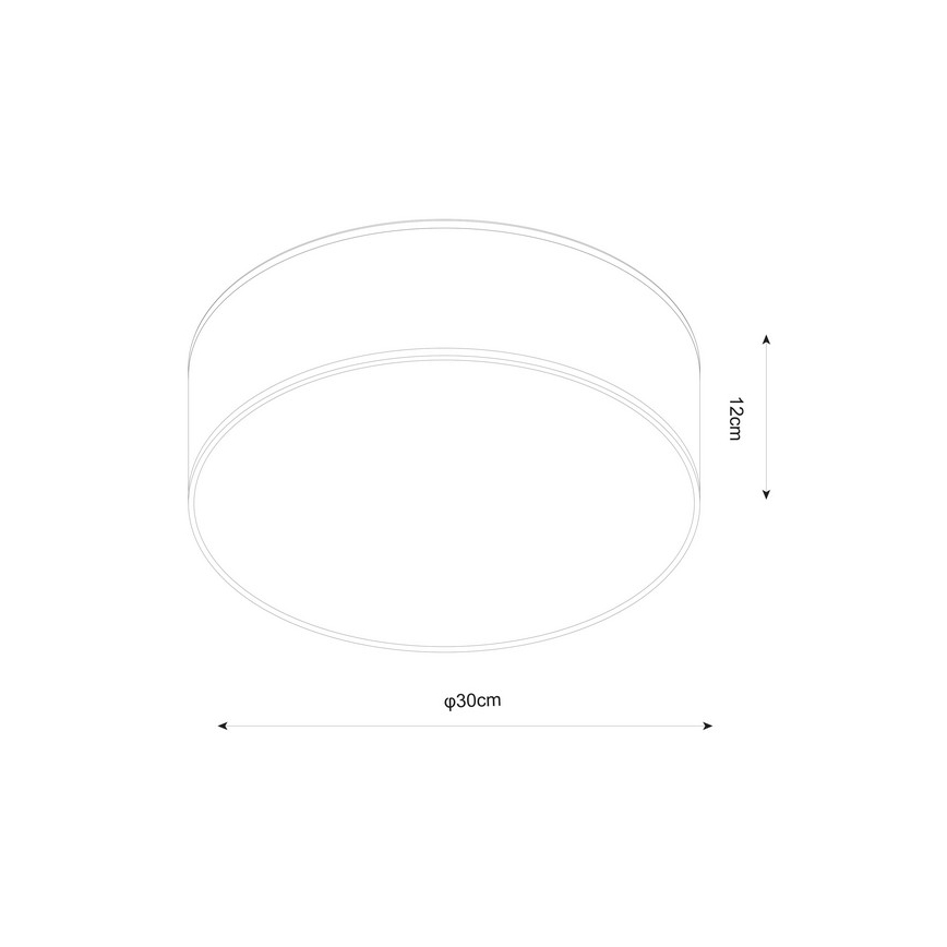 Zuma Line - Plafon 2×E14/40W/230V czarny