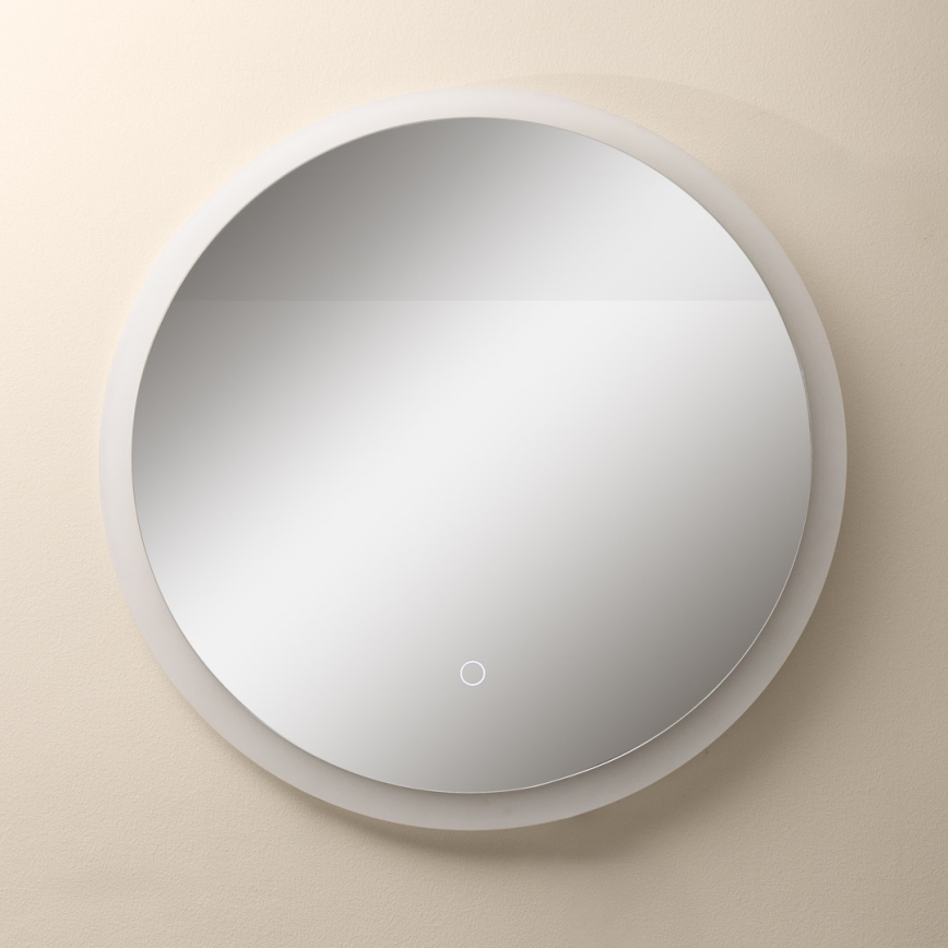 Zuma Line - LED Łazienkowe naścienne lustro z podświetleniem LED/24W/230V 3000/4000/6000K śr. 60 cm IP44 białe