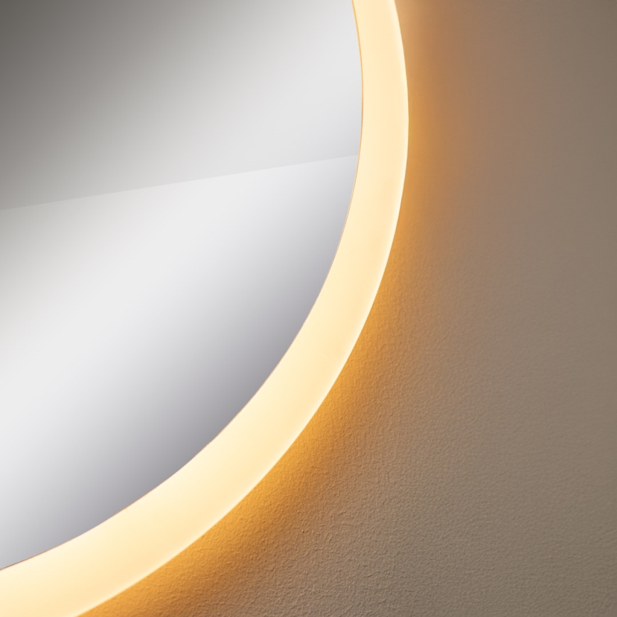 Zuma Line - LED Łazienkowe naścienne lustro z podświetleniem LED/24W/230V 3000/4000/6000K śr. 60 cm IP44 białe