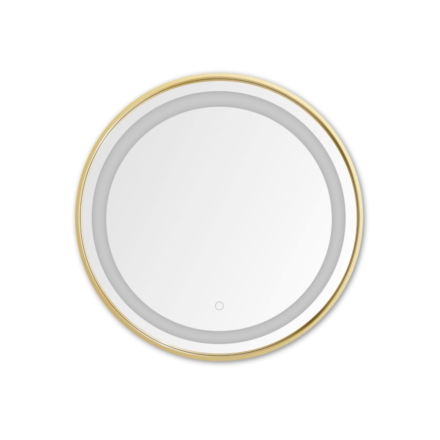 Zuma Line - LED Łazienkowe naścienne lustero z podświetleniem LED/24W/230V 3000/4000/6000K śr. 60 cm IP44 złote