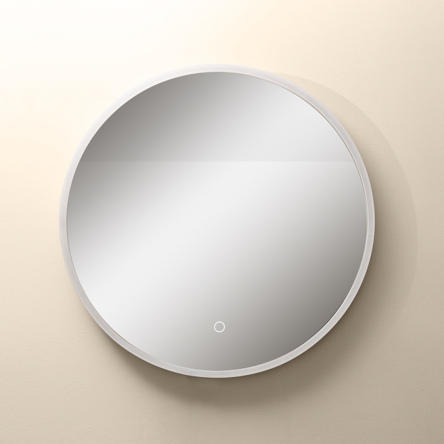 Zuma Line - LED Łazienkowe naścienne lustro z podświetleniem LED/24W/230V 3000/4000/6000K śr. 60 cm IP44 białe/złote