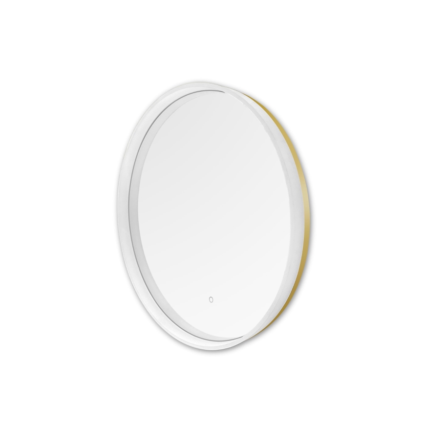 Zuma Line - LED Łazienkowe naścienne lustro z podświetleniem LED/24W/230V 3000/4000/6000K śr. 60 cm IP44 białe/złote