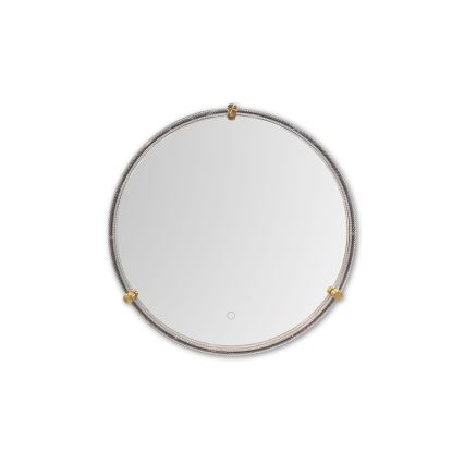 Zuma Line - LED Łazienkowe naścienne lustro z podświetleniem LED/24W/230V 3000/4000/6000K śr. 60 cm IP44 przezroczyste/złote