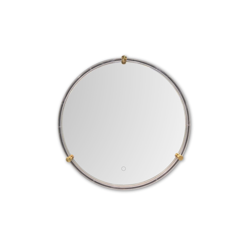 Zuma Line - LED Łazienkowe naścienne lustro z podświetleniem LED/24W/230V 3000/4000/6000K śr. 60 cm IP44 przezroczyste/złote