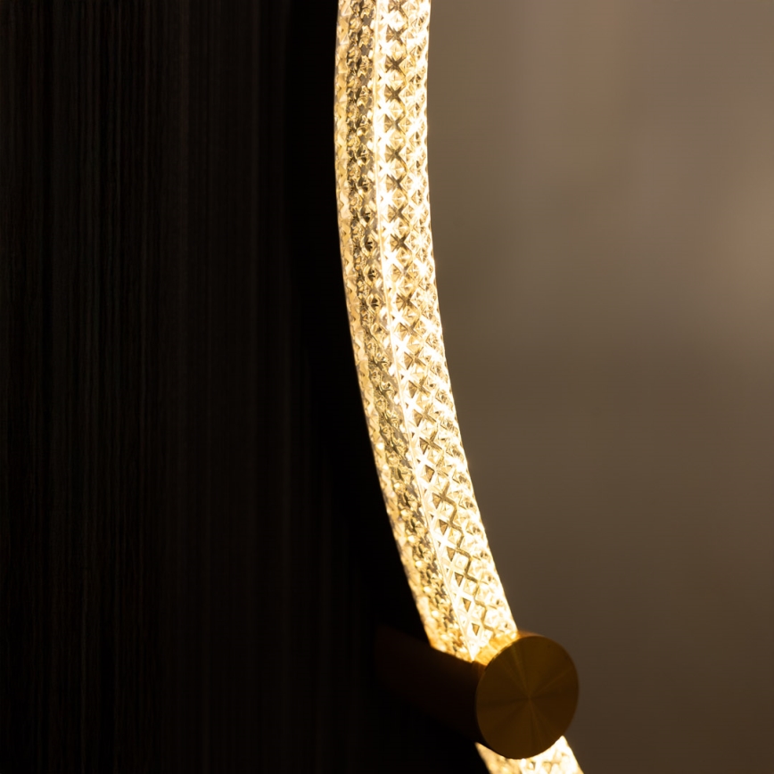 Zuma Line - LED Łazienkowe naścienne lustro z podświetleniem LED/24W/230V 3000/4000/6000K śr. 60 cm IP44 przezroczyste/złote