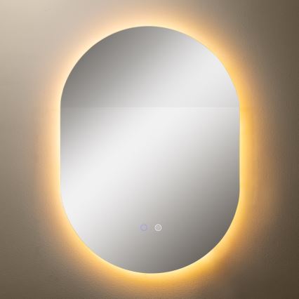 Zuma Line - LED Łazienkowe podgrzewane naścienne lustro z podświetleniem LED/24W/230V 3000/4000/6000K 70x50 cm IP44