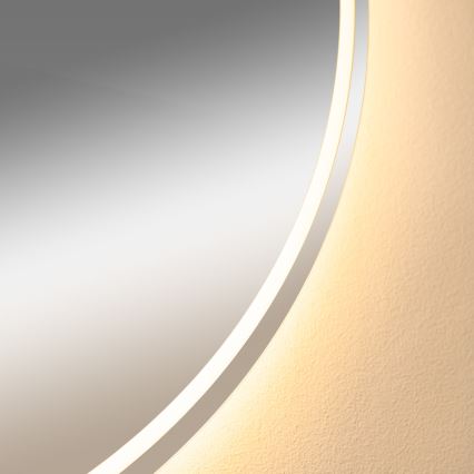 Zuma Line - LED Łazienkowe podgrzewane naścienne lustro z podświetleniem LED/24W/230V 3000/4000/6000K śr. 80 cm IP44