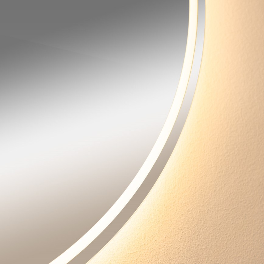 Zuma Line - LED Łazienkowe podgrzewane naścienne lustro z podświetleniem LED/24W/230V 3000/4000/6000K śr. 80 cm IP44