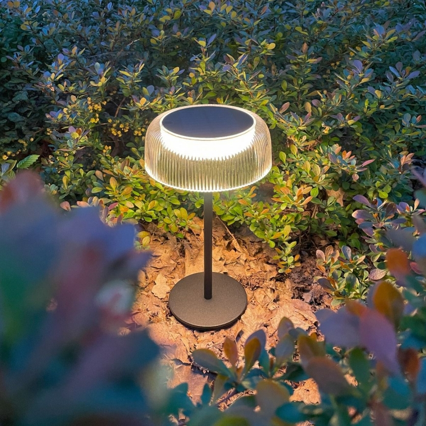 Zuma Line - LED Ściemnialna solární akumulatorowa Lampa stołowa LED/2,5W/2000 mAh IP44 czarny