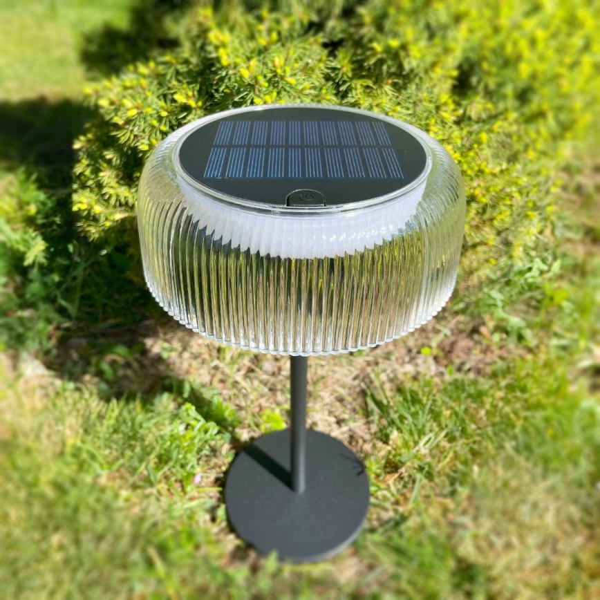 Zuma Line - LED Ściemnialna solární akumulatorowa Lampa stołowa LED/2,5W/2000 mAh IP44 czarny