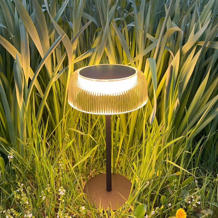 Zuma Line - LED Ściemnialna solární akumulatorowa Lampa stołowa LED/2,5W/2000 mAh IP44 czarny