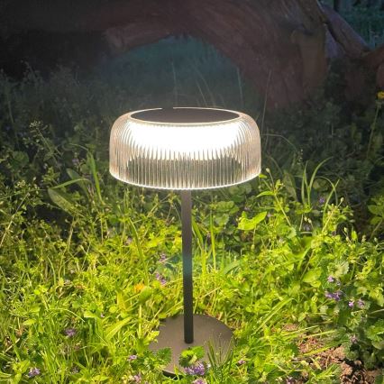 Zuma Line - LED Ściemnialna solární akumulatorowa Lampa stołowa LED/2,5W/2000 mAh IP44 czarny