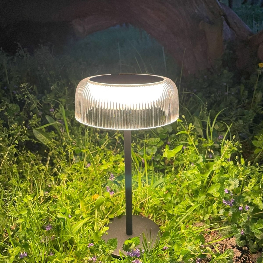 Zuma Line - LED Ściemnialna solární akumulatorowa Lampa stołowa LED/2,5W/2000 mAh IP44 czarny