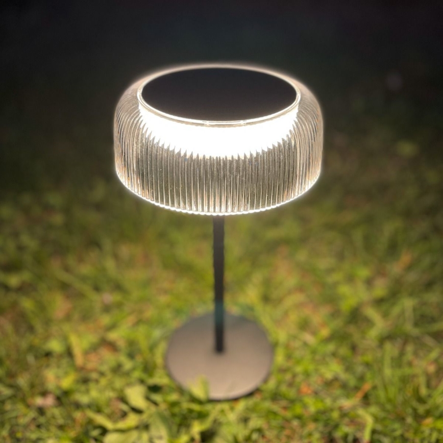 Zuma Line - LED Ściemnialna solární akumulatorowa Lampa stołowa LED/2,5W/2000 mAh IP44 czarny