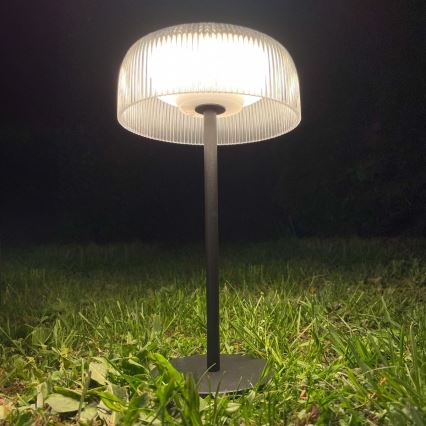 Zuma Line - LED Ściemnialna solární akumulatorowa Lampa stołowa LED/2,5W/2000 mAh IP44 czarny