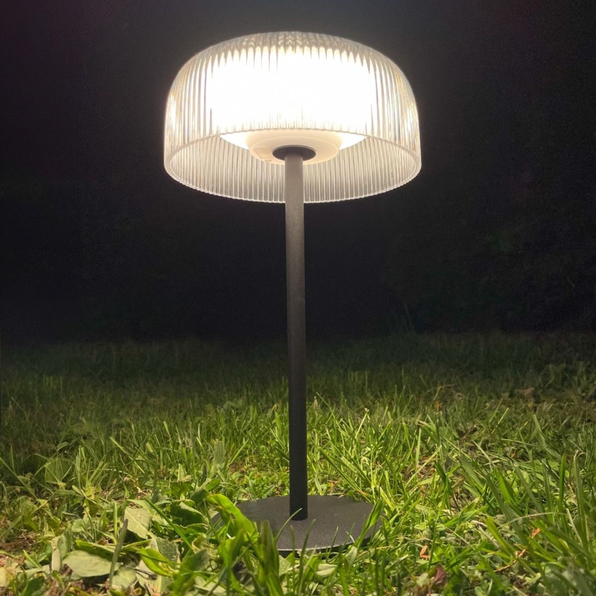 Zuma Line - LED Ściemnialna solární akumulatorowa Lampa stołowa LED/2,5W/2000 mAh IP44 czarny