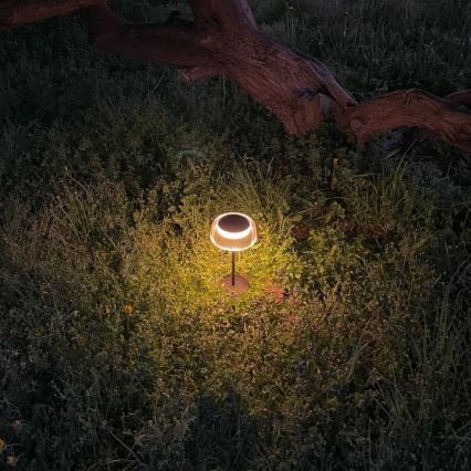 Zuma Line - LED Ściemnialna solární akumulatorowa Lampa stołowa LED/2,5W/2000 mAh IP44 czarny
