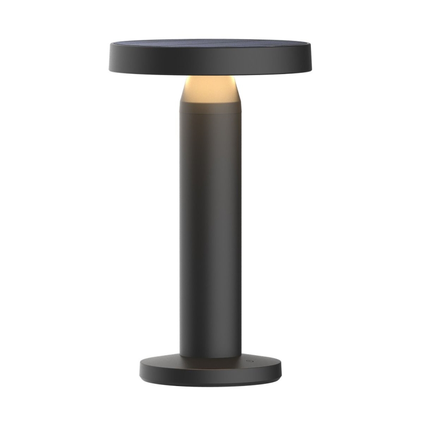 Zuma Line - LED Ściemnialna akumulatorowa lampa stołowa solarna LED/2W/2000 mAh IP44 czarny