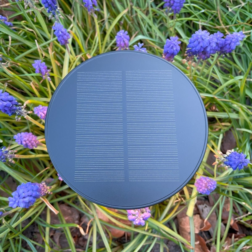 Zuma Line - LED Ściemnialna akumulatorowa lampa stołowa solarna LED/2W/2000 mAh IP44 czarny