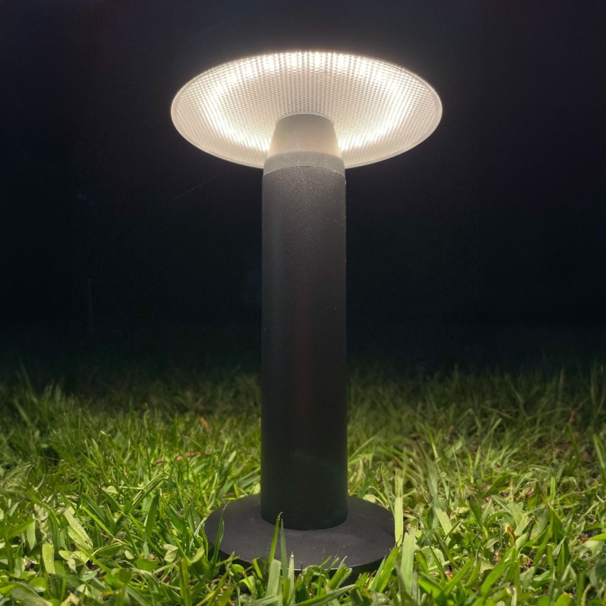Zuma Line - LED Ściemnialna akumulatorowa lampa stołowa solarna LED/2W/2000 mAh IP44 czarny