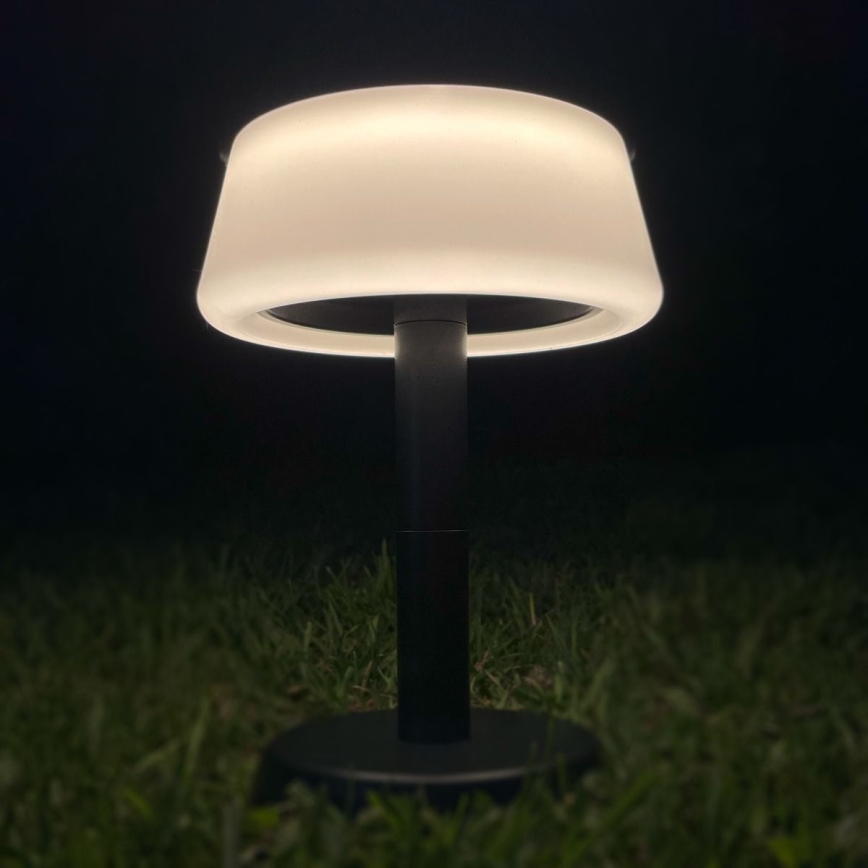 Zuma Line - LED Ściemnialna solární akumulatorowa Lampa stołowa LED/2,2W/2000 mAh IP44 czarny