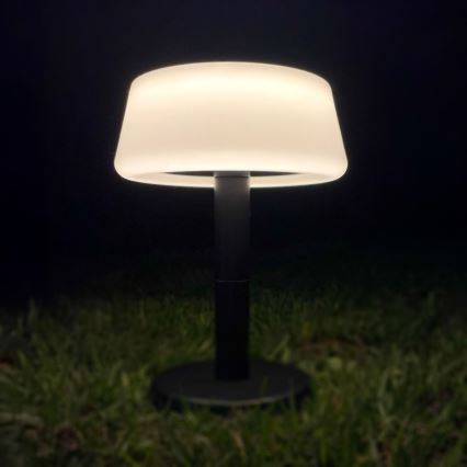 Zuma Line - LED Ściemnialna solární akumulatorowa Lampa stołowa LED/2,2W/2000 mAh IP44 czarny