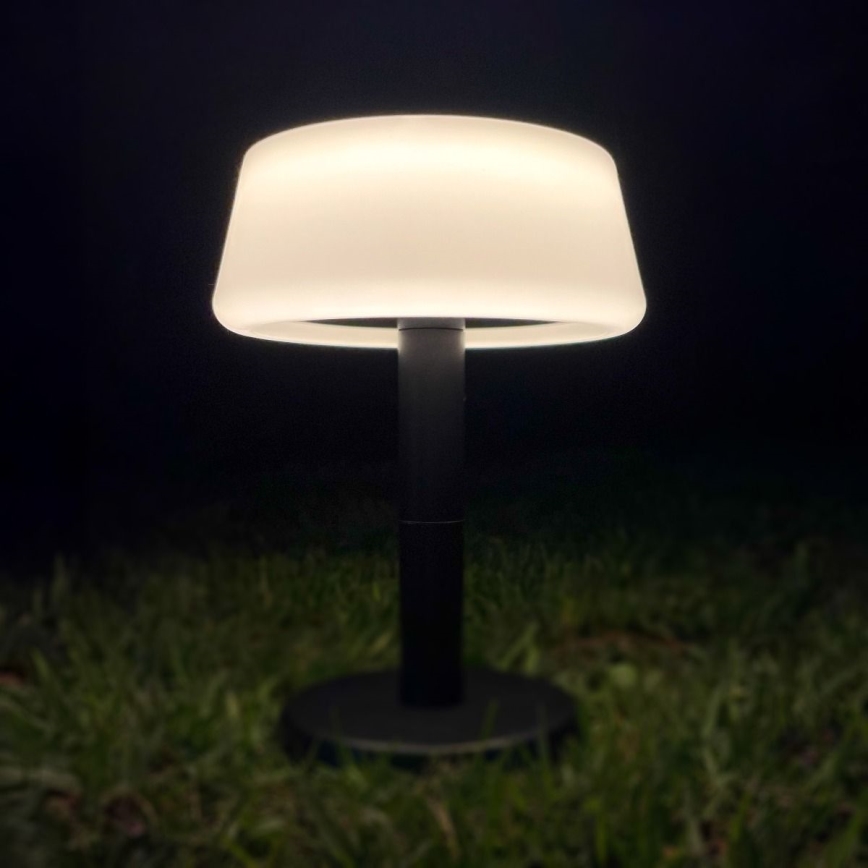 Zuma Line - LED Ściemnialna solární akumulatorowa Lampa stołowa LED/2,2W/2000 mAh IP44 czarny