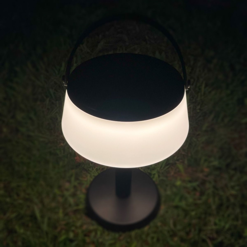 Zuma Line - LED Ściemnialna solární akumulatorowa Lampa stołowa LED/2,2W/2000 mAh IP44 czarny