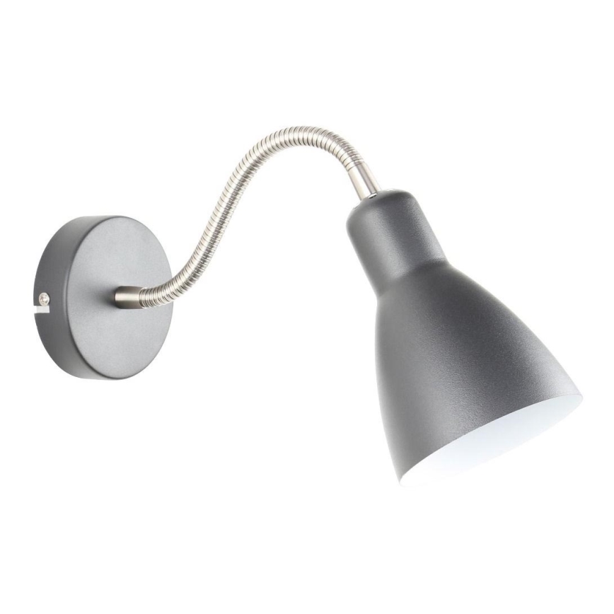 Zuma Line - Elastyczna lampka 1xE27/40W/230V szara