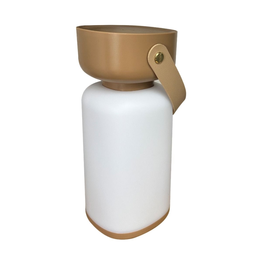 Zuma Line - LED regulowana jasność, ładowalna lampa stołowa LED/3W/1200 mAh 3000/4000/6500K IP44 brązowa