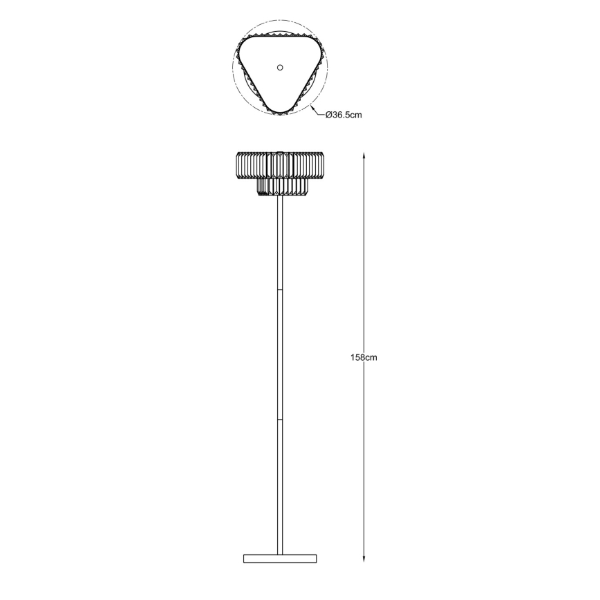 Zuma Line - Lampa stojąca 3xG9/33W/230V złota