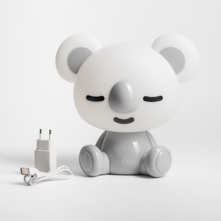 Zuma Line - LED Ściemniana dotykowa lampa stołowa dla dzieci LED/3W/230V koala szary