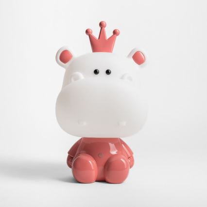 Zuma Line - LED Ściemniana dotykowa lampa stołowa dla dzieci LED/3W/230V hipopotamróżowy