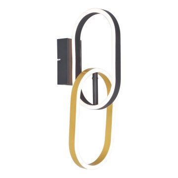 Zuma Line - Kinkiet LED 2xLED/12W/230V czarny/złoty