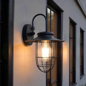 Zuma Line - Kinkiet zewnętrzny 1xE27/60W/230V IP44 czarny