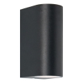 Zuma Line - Kinkiet zewnętrzny 2xGU10/35W/230V IP44 czarny