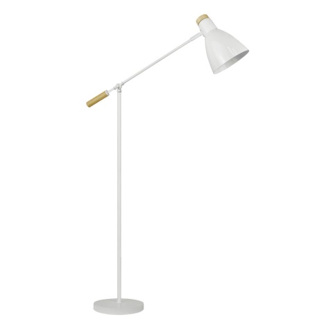 Zuma Line - Lampa podłogowa 1xE27/60W/230V biała/sosna