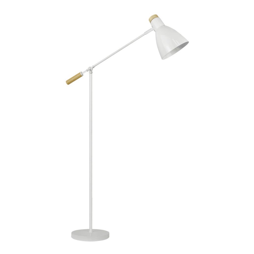 Zuma Line - Lampa podłogowa 1xE27/60W/230V biała/sosna