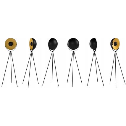Zuma Line - Lampa podłogowa 1xE27/10W/230V czarna/złota