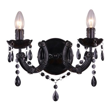 Zuma Line - Lampa ścienna 2xE14/40W/230V czarna