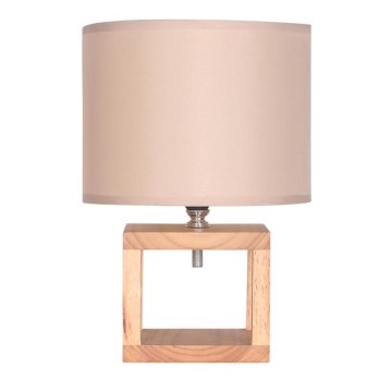Zuma Line - Lampa stołowa 1xE14/40W/230V bambus/beżowa