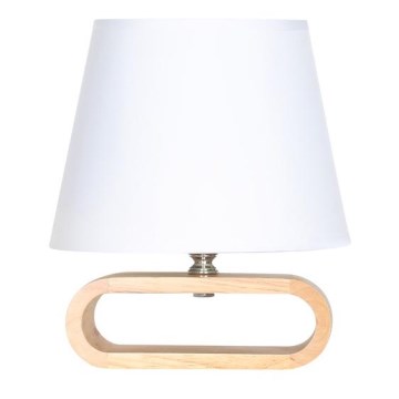 Zuma Line - Lampa stołowa 1xE14/40W/230V bambus/biała